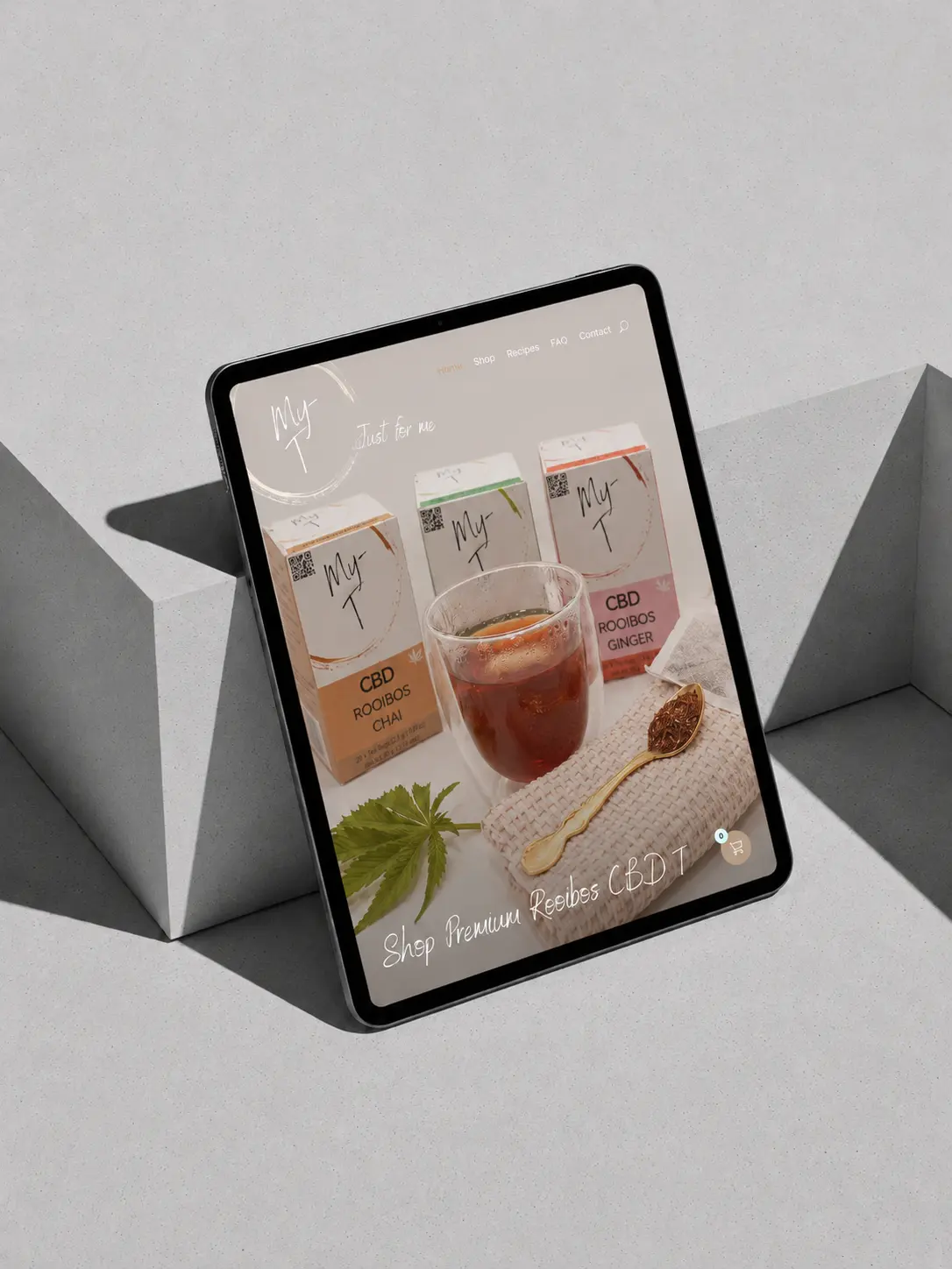My T CBD tea ecommerce website by X Digital